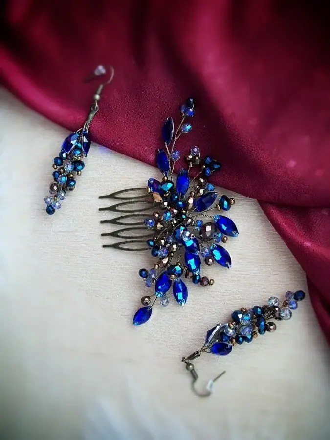 вінтажні гребені заколки в кольорах 5