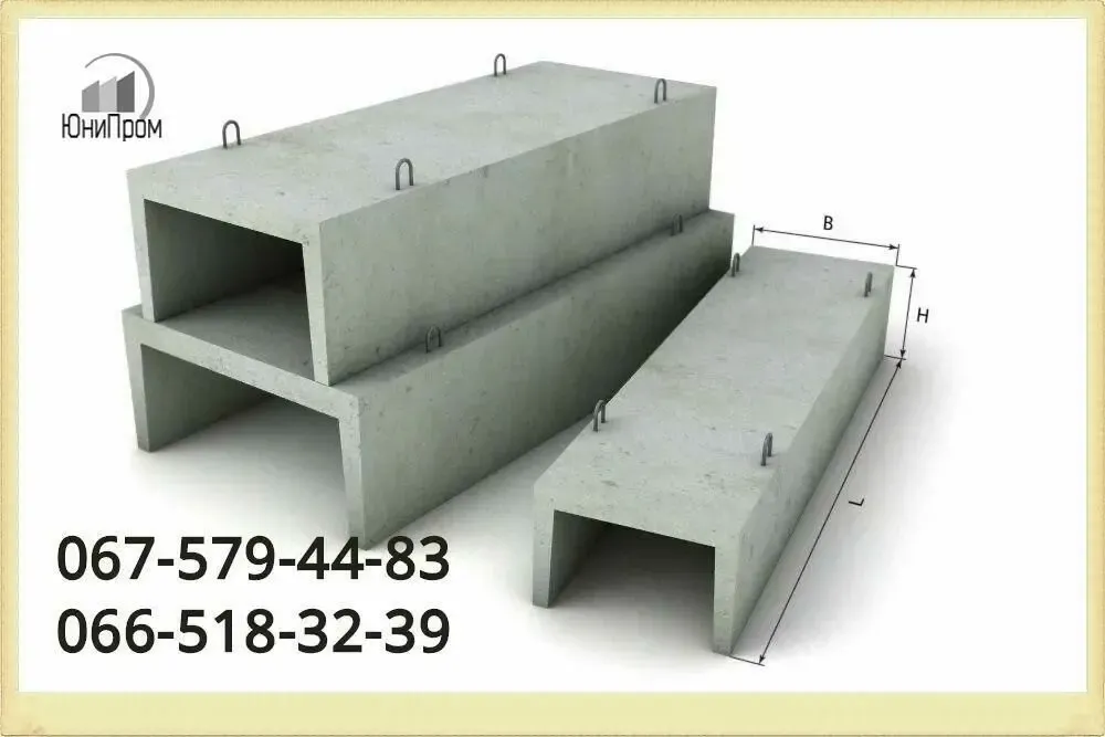 Л 5-8/2 Лоток теплотрасс бетонный