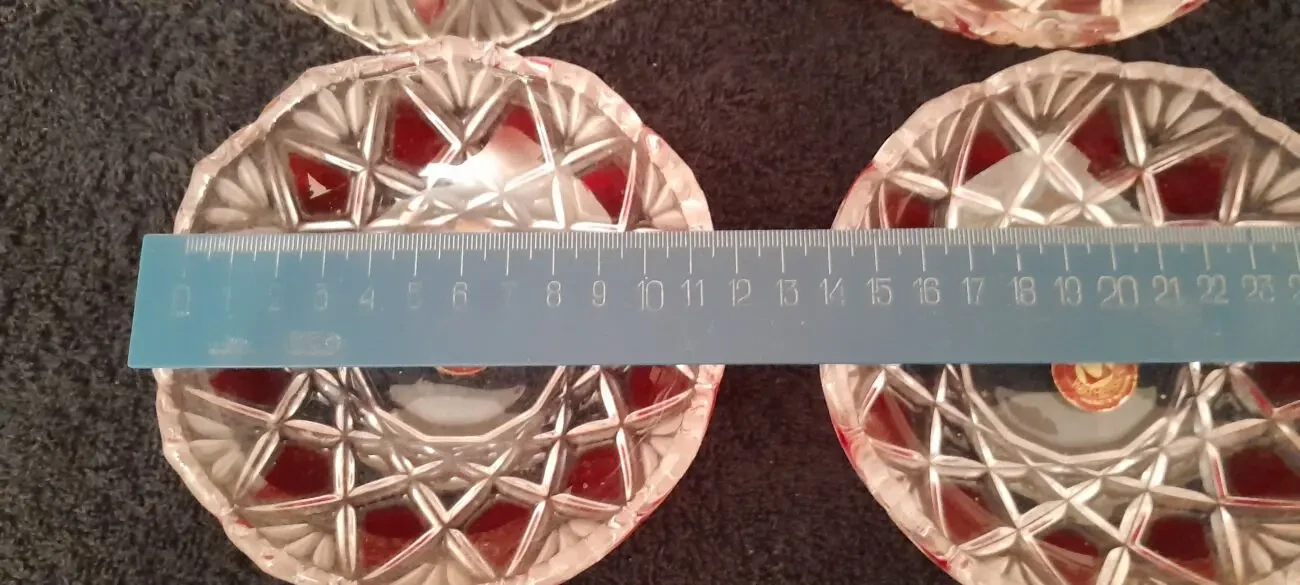 Красивая цветная конфетница.  Германия. р.14-14 см 9