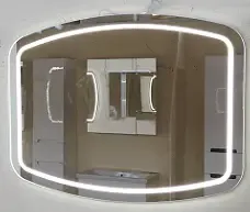 Зеркало мойдодыр Md-led 100х70 с Led подсветкой 2