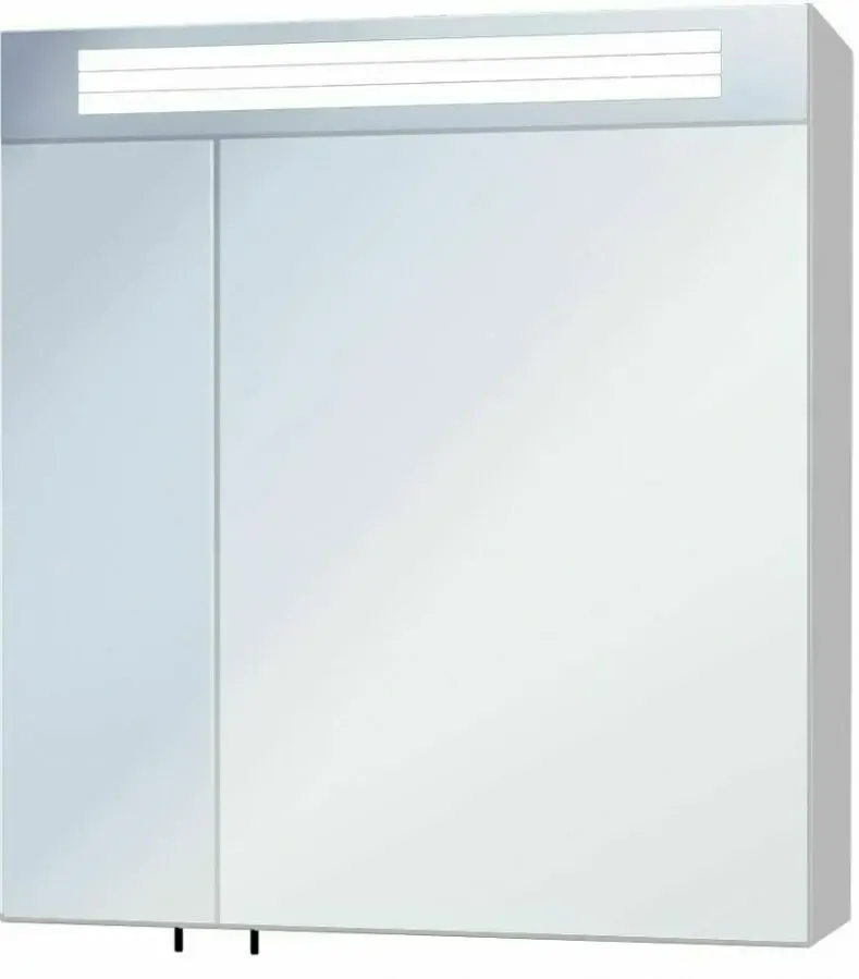 Зеркальный шкаф мойдодыр лагуна зш-80х80