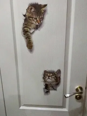 Наклейки котики для детской комнаты 5