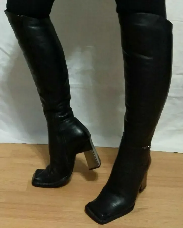 Продам зимние итальянские ботфорты на цигейке 3