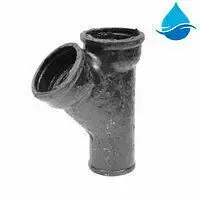 Тройник чугунный канализационный (ЧК) 50х50/45°