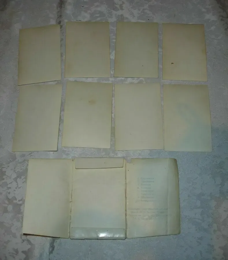 Комплект: артисты театра и кино. 8 фотоснимков (65х95 мм). 1957 г.в. 7