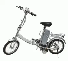 Складной электровелосипед, недорогая, бюджетная модель.