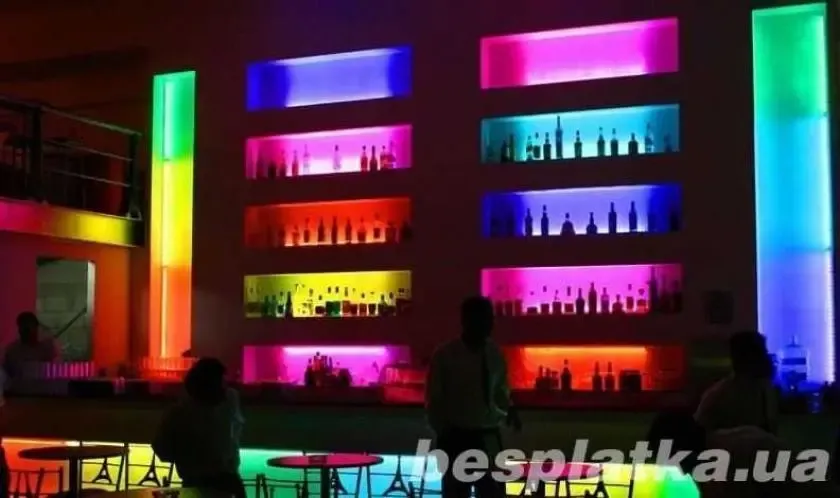 Цветная Rgb светодиодная гибкая лента в катушке 5 метров.# 5