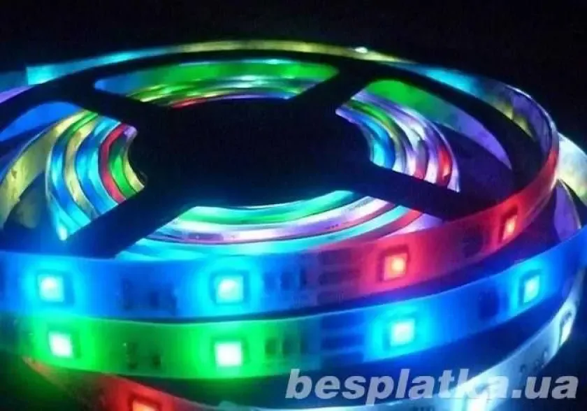 Цветная Rgb светодиодная гибкая лента в катушке 5 метров.# 2