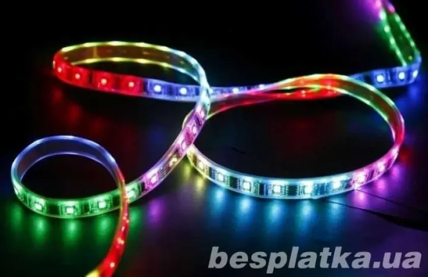 Цветная Rgb светодиодная гибкая лента в катушке 5 метров.# 3