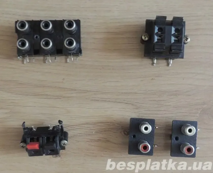 RCA и акустические разъемы разные. 14