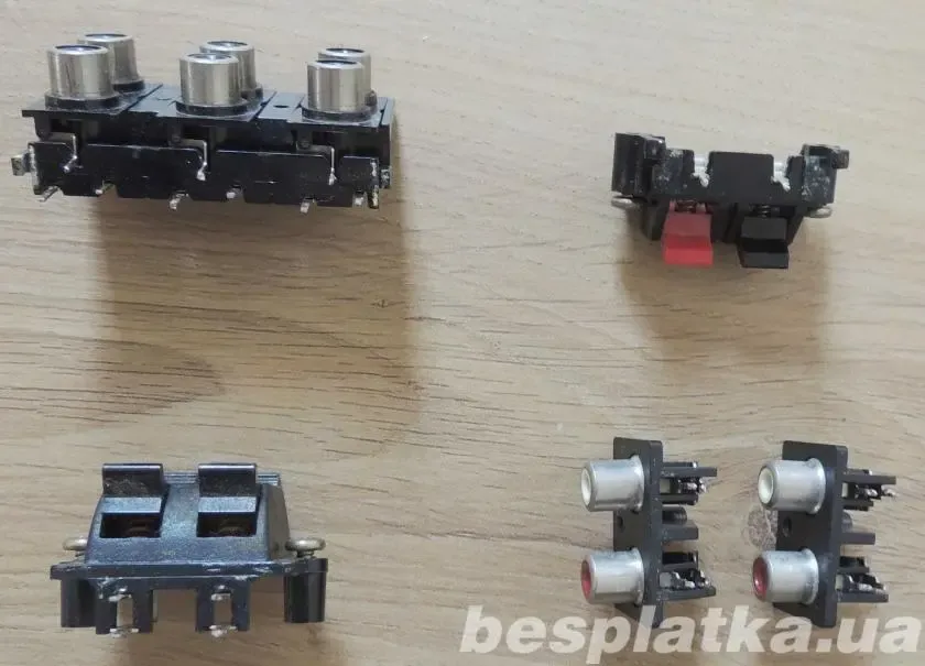 RCA и акустические разъемы разные. 8