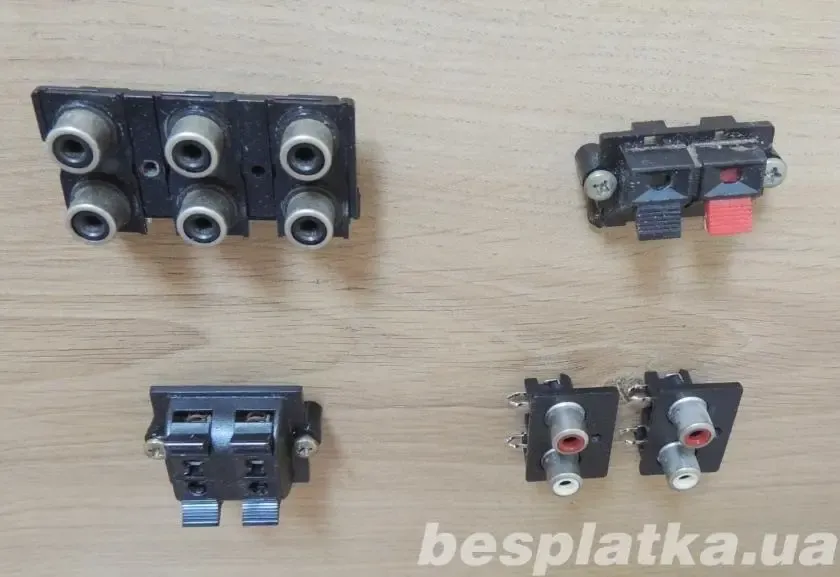 RCA и акустические разъемы разные. 11