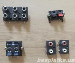 RCA и акустические разъемы разные.