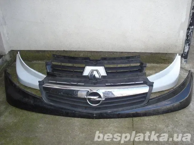 Бампер передний на Opel Vivaro Renault Trafic Nissan Primastar Бампера 2