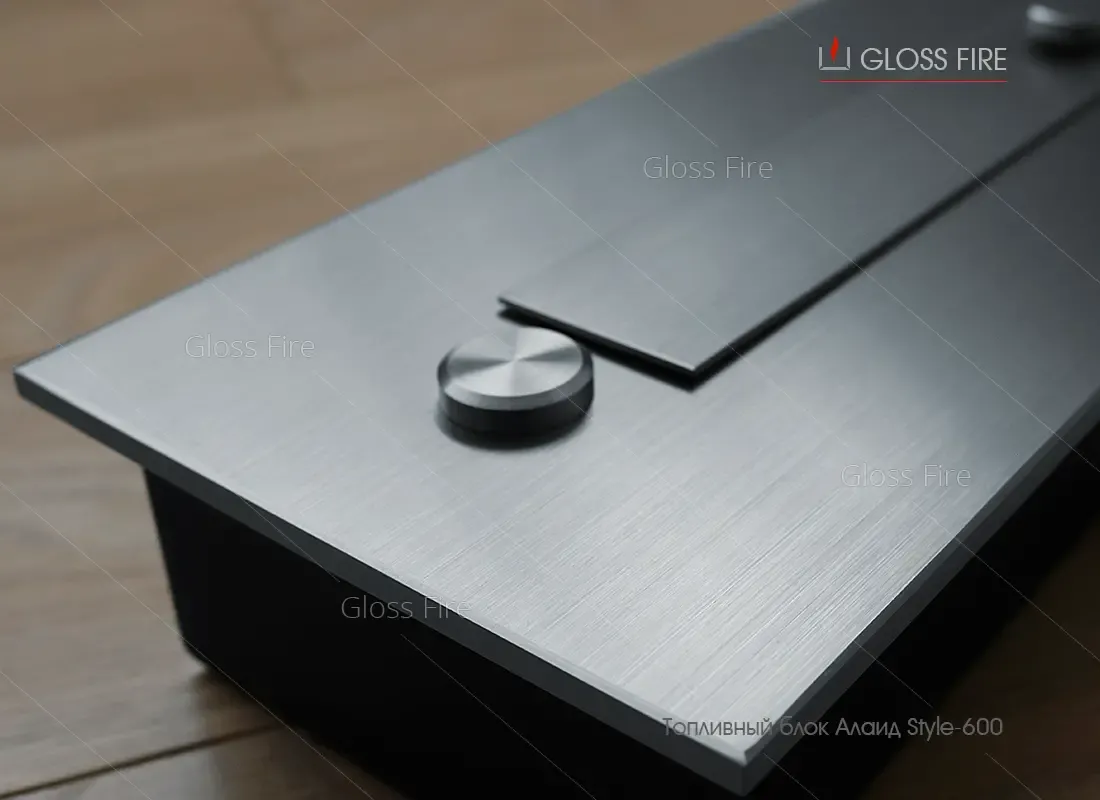 Биокамины. Топливный блок Алаид  Style 600 ТМ Gloss Fire 5