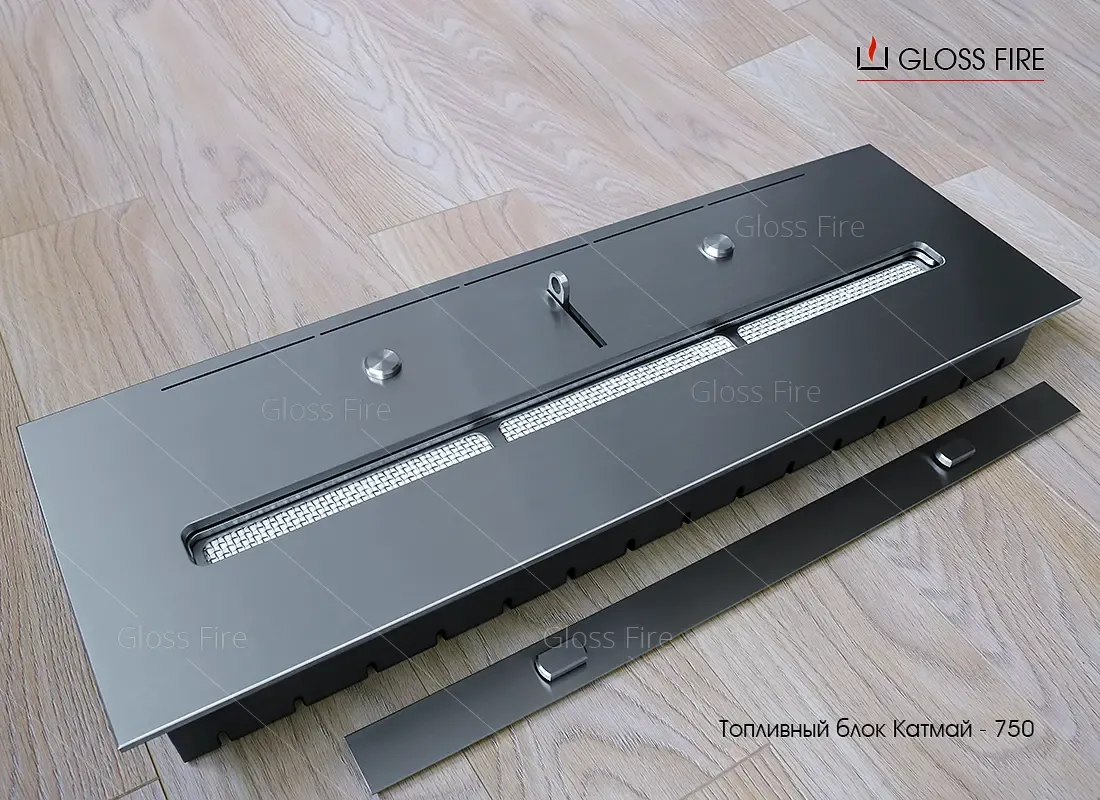 Биокамины. Топливный блок Катмай 750 ТМ Gloss Fire 2