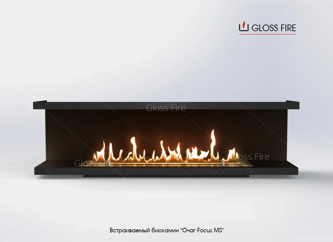 Встраиваемый биокамин Очаг  MS-арт.004 4