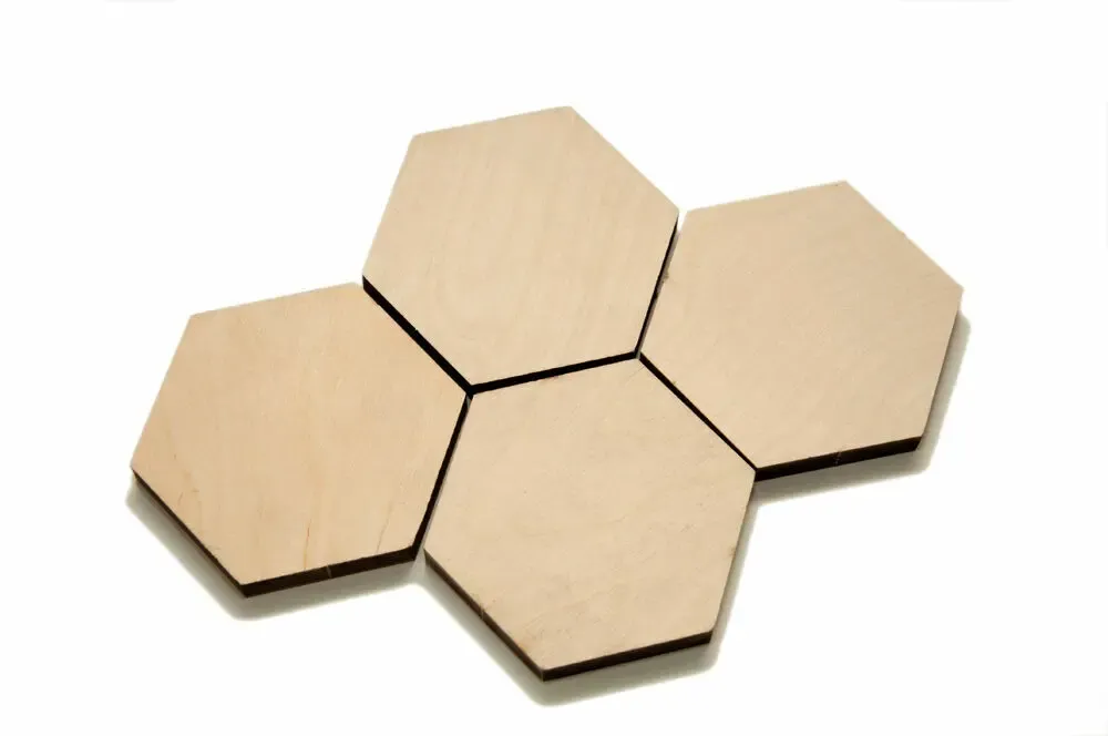 Продам заготовки из фанеры для декупажа, декора - шестигранники 2