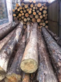 Столбик деревянный круглый длиной 2.5 метра.