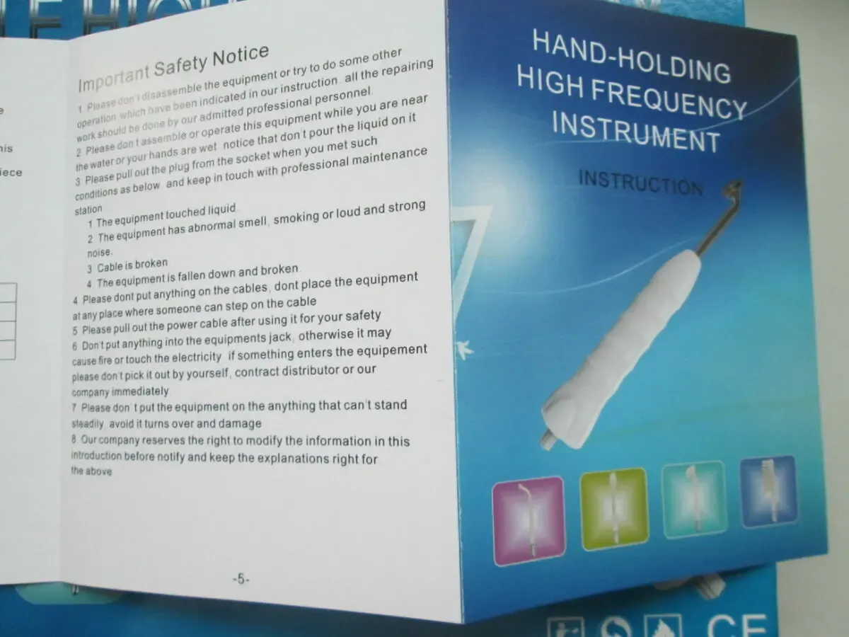 Фиолетовый дарсонваль по уходу за кожей и волосами. 9