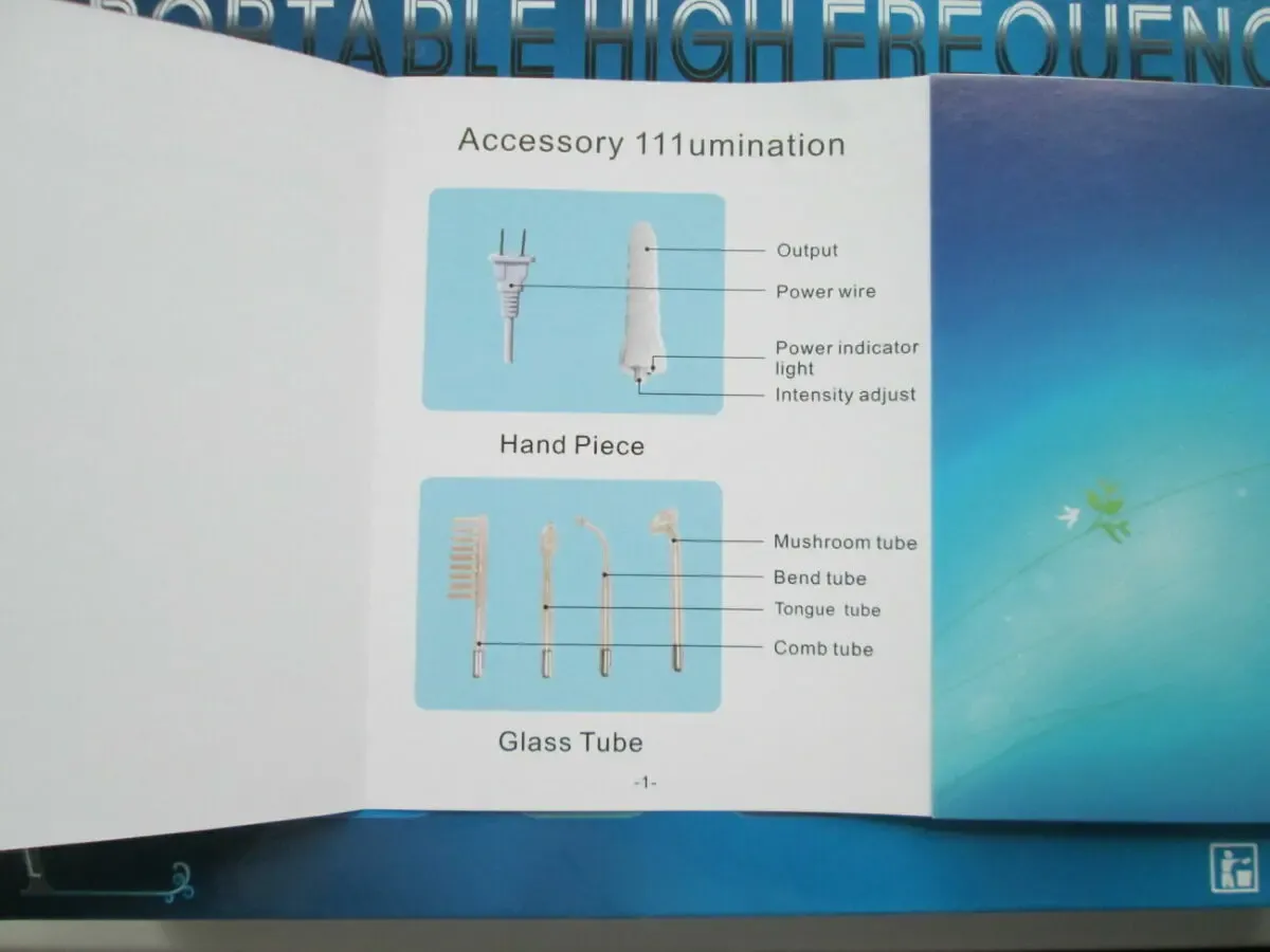 Фиолетовый дарсонваль по уходу за кожей и волосами. 6