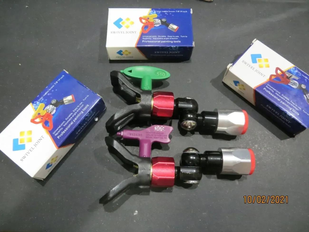 Поворотный механизм безвоздушного краскораспылителя 4