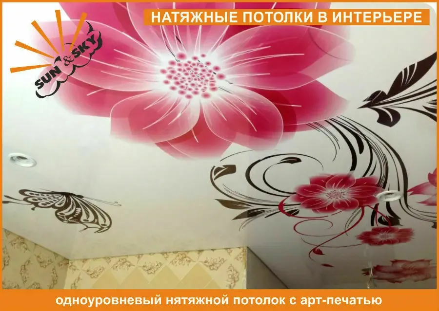 Натяжні стелі 120 видів кольору фактур