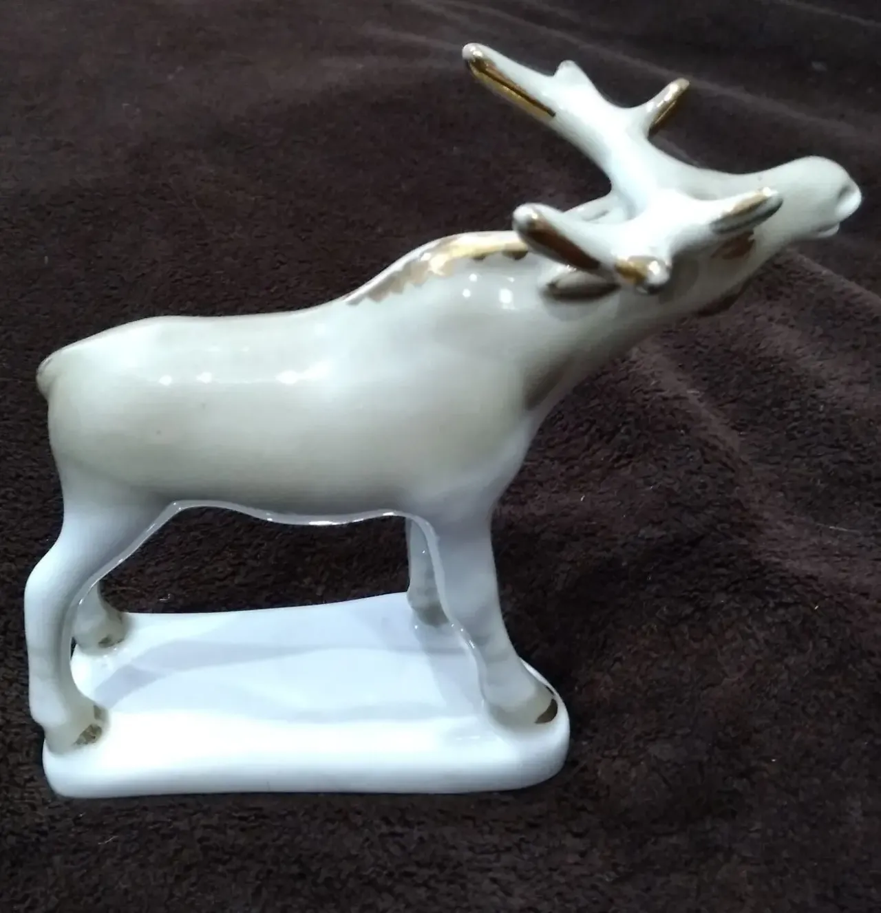 статуетка фарфор лось антиквар олень звери