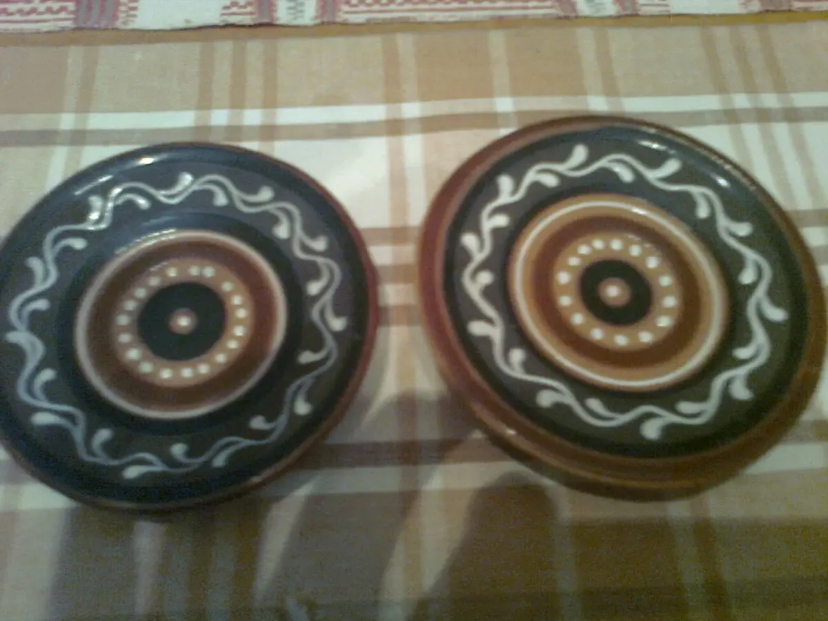 Керамическая настенная тарелка, ретро - ссср