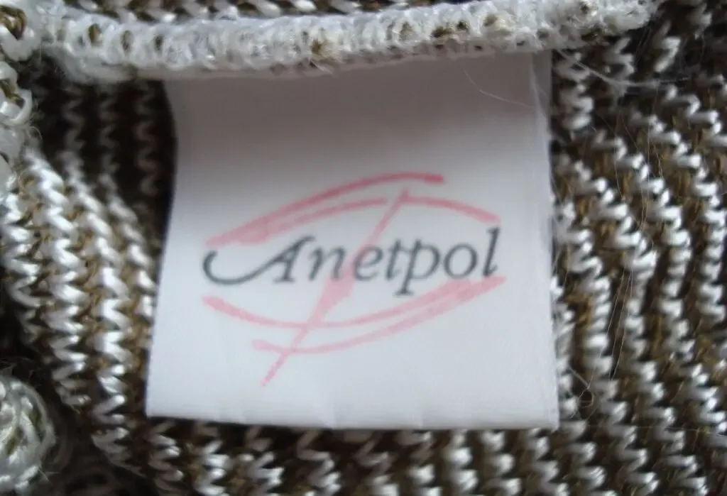 Anetpol Красивая льняная женская юбка лен вязанная Польша 46 7