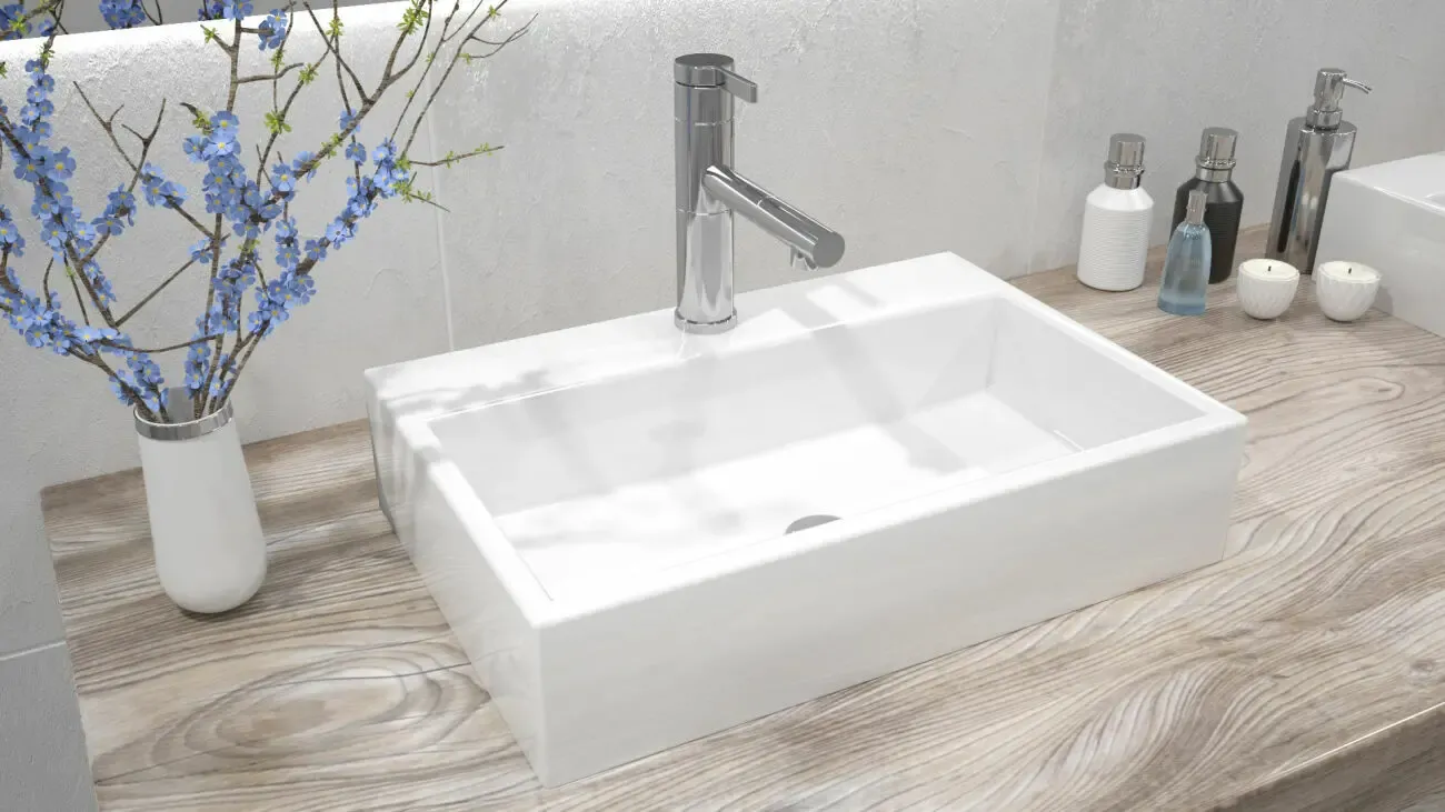 Умывальник на столешницу Rea Valeria 50 см. 3