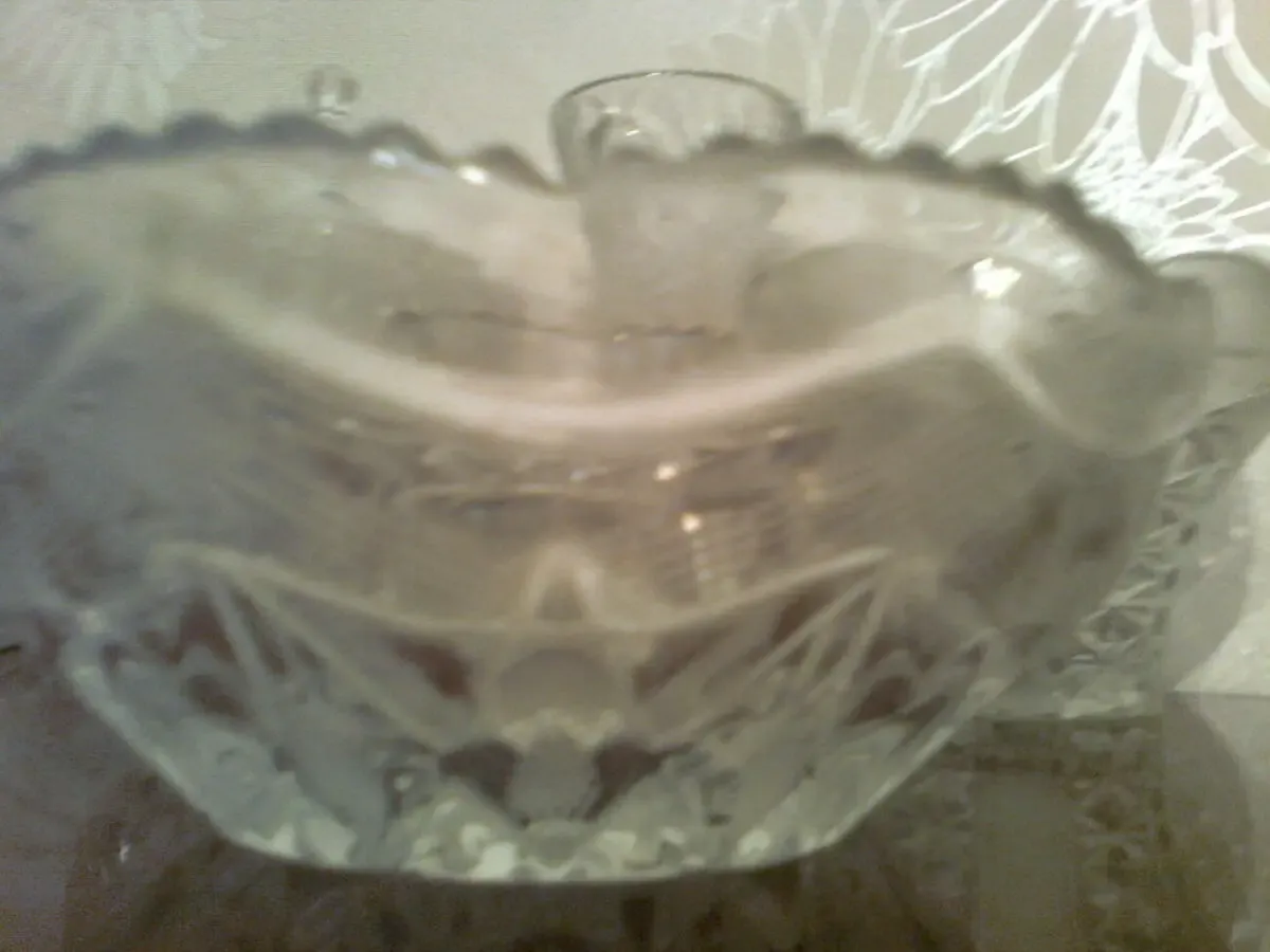 Красивая хрустальная конфетница. ретро. 3