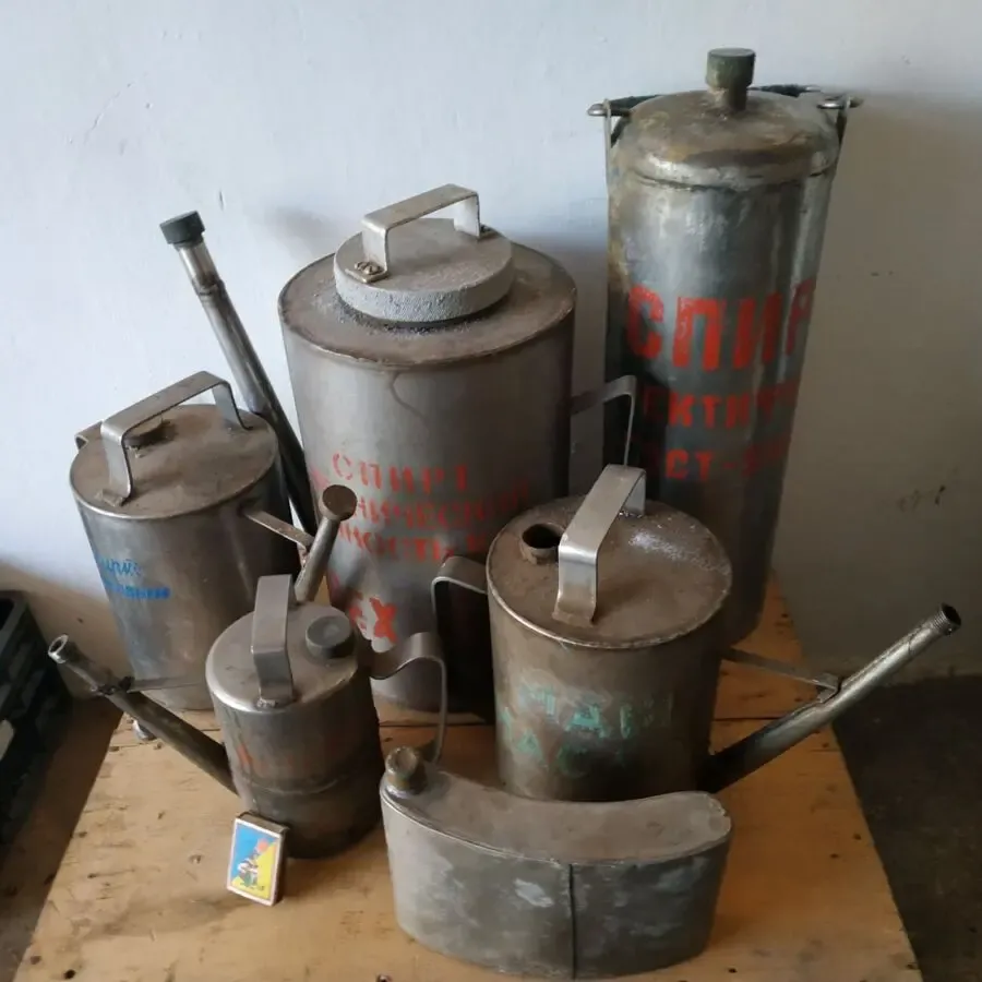 Тара емкость нержавейка лейки промышленные ссср декор 4