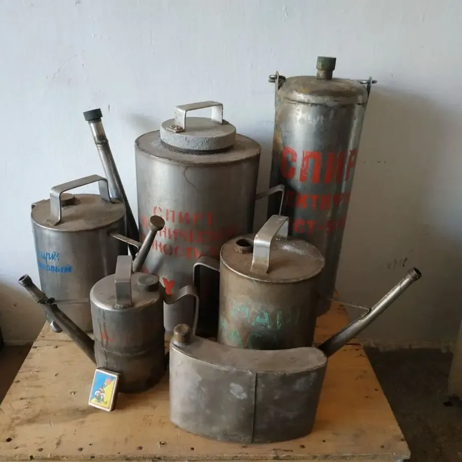 Тара емкость нержавейка лейки промышленные ссср декор 2