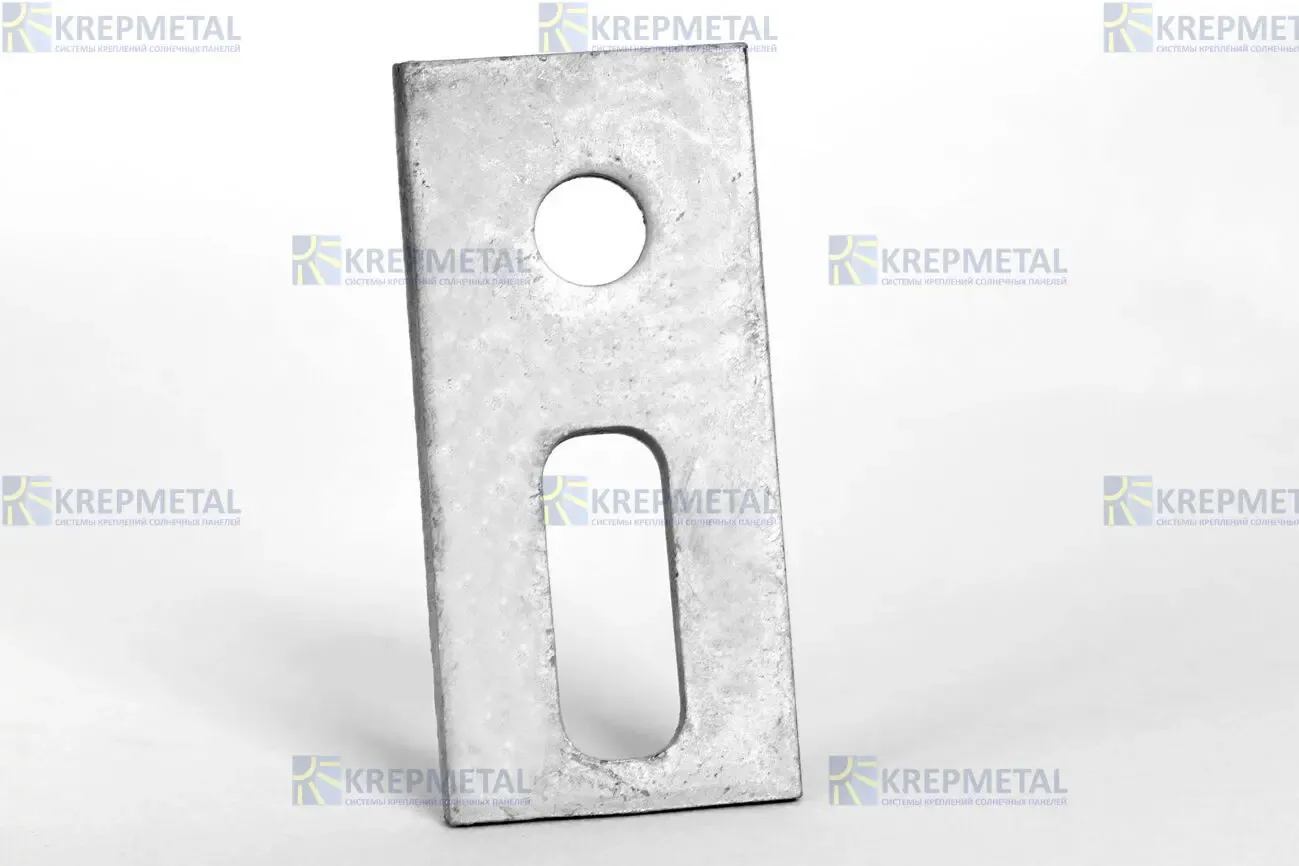 Пластина монтажная для винта-шурупа для крепление солнечных панелей 2