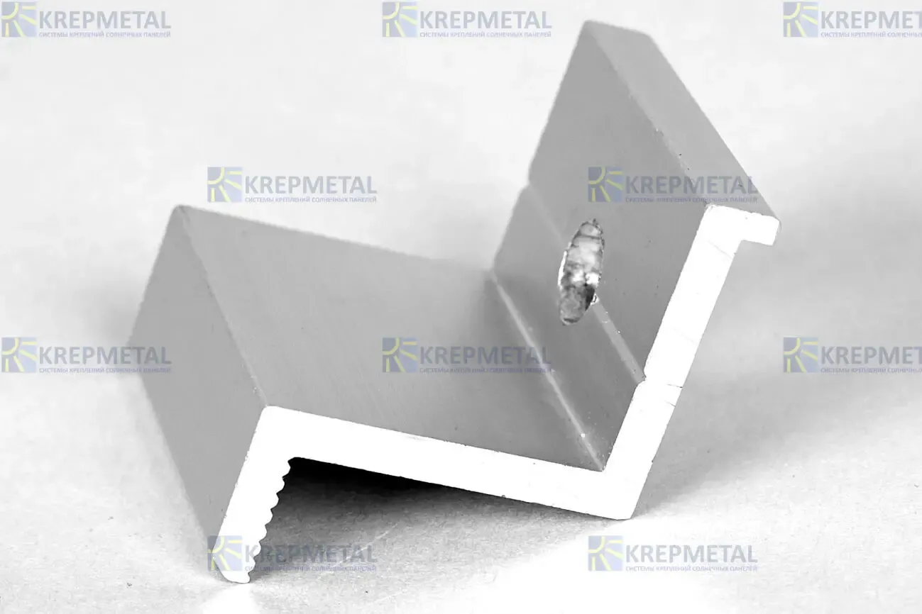Прижим крайний Z-образный для крепления панелей 35 мм или 40 мм 5