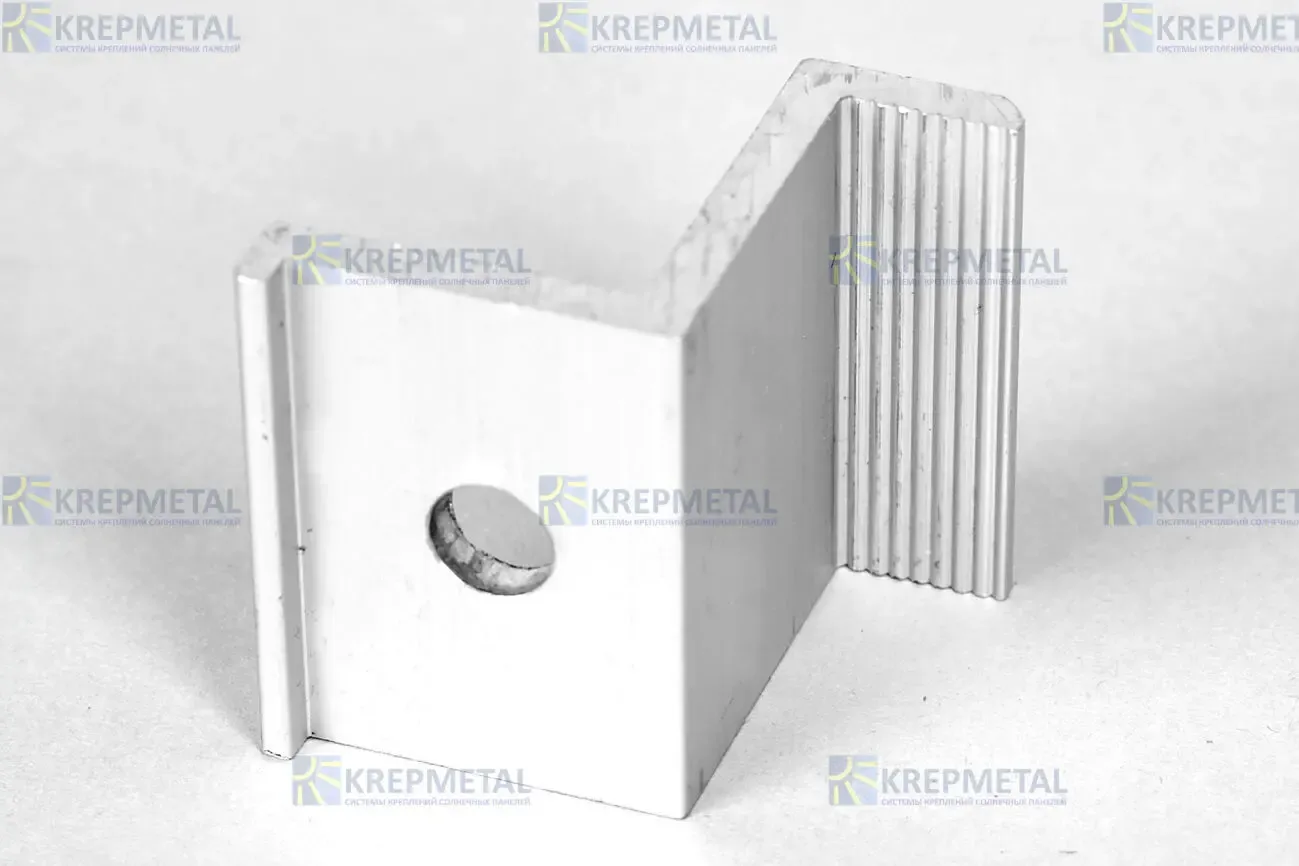 Прижим крайний Z-образный для крепления панелей 35 мм или 40 мм