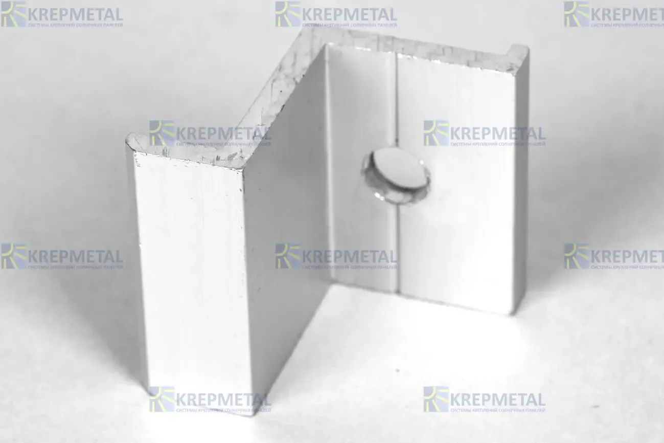 Прижим крайний Z-образный для крепления панелей 35 мм или 40 мм 3