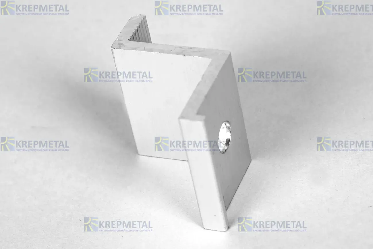 Прижим крайний Z-образный для крепления панелей 35 мм или 40 мм 2