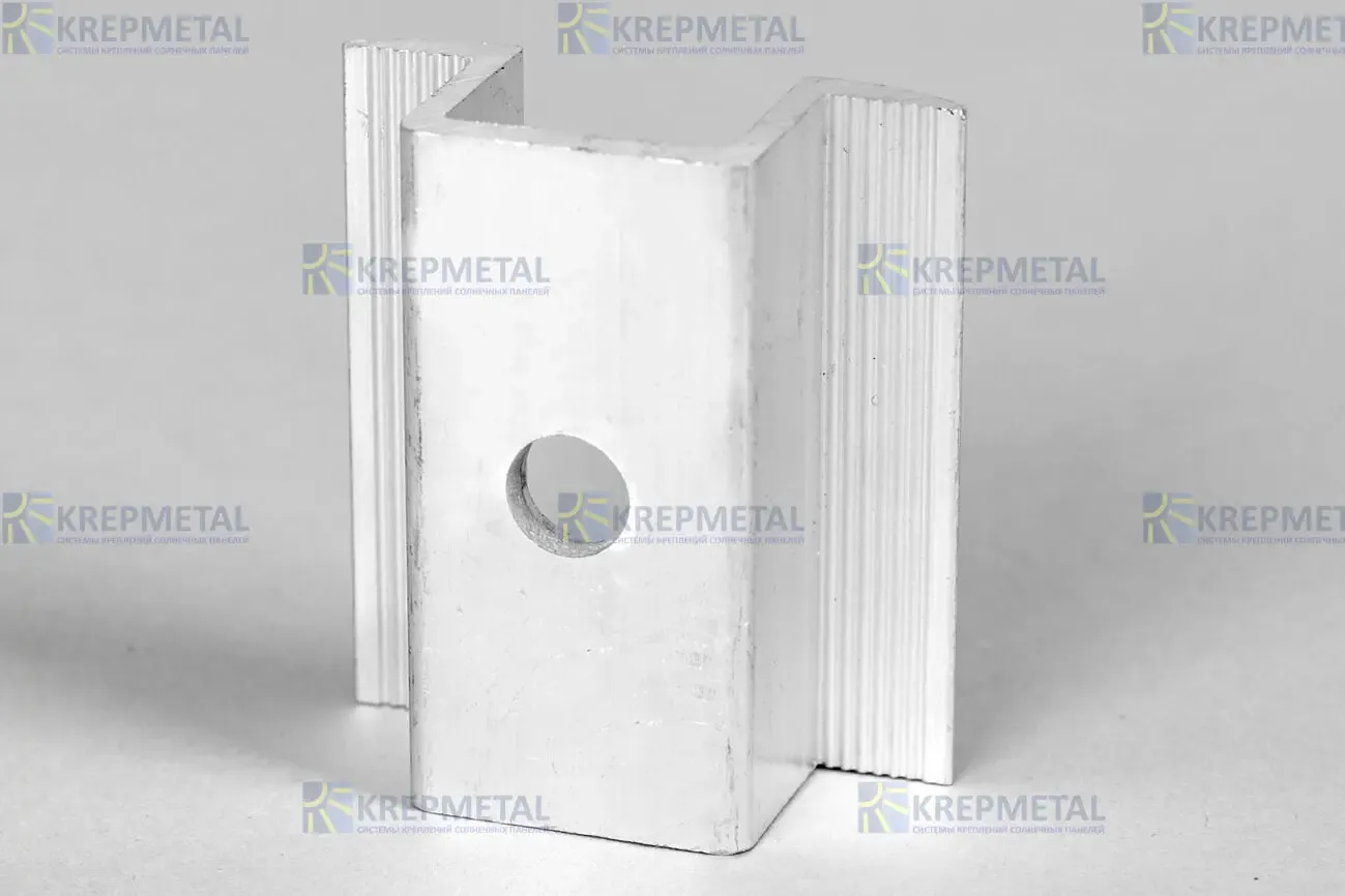 Прижим средний U-образный универсальн. для крепления солнечных панелей 4