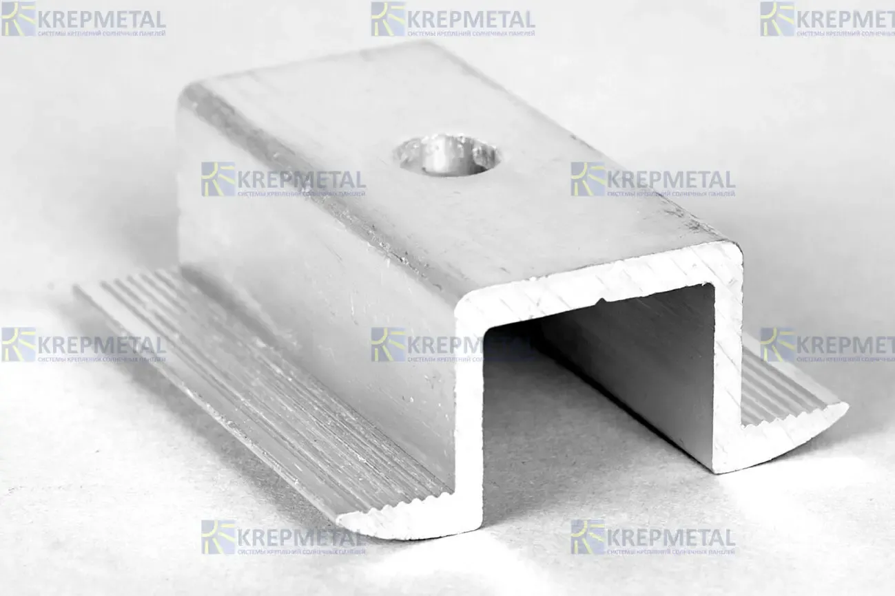 Прижим средний U-образный универсальн. для крепления солнечных панелей 2