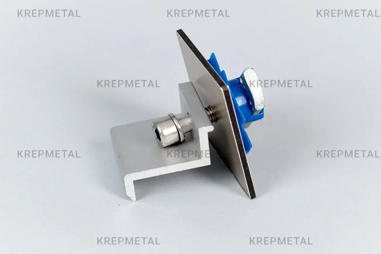 Краевое крепление фэм, в сборе для крепления солнечных панелей 3