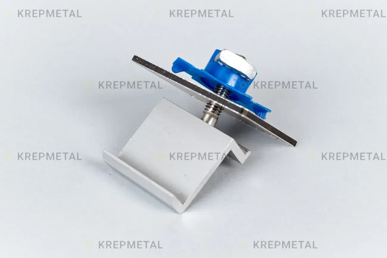 Краевое крепление фэм, в сборе для крепления солнечных панелей 4