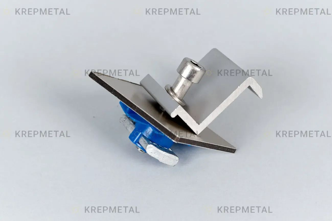 Краевое крепление фэм, в сборе для крепления солнечных панелей 2