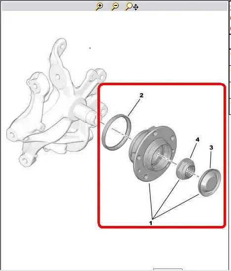 Подшипник задней ступицы пежо 407, 508, ситроен с5 х7, с6. 3