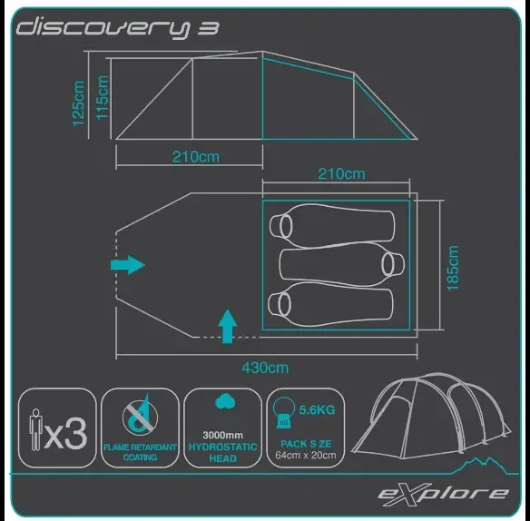Палатка (англия) каримор дискавери 3 оригинал 6