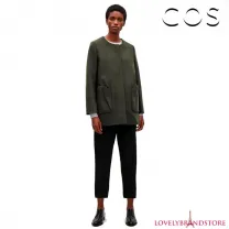 Полупальто Cos шерстяное кашемировое пальто 73% шерсть 5% кашемир