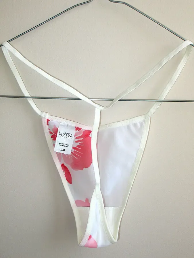 La Senza Lingerie комплект белья S прозрачный пеньюар трусики стринги 5