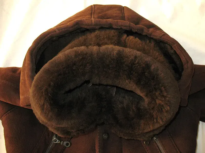Дубленка детская 134 см кожаная куртка мальчика дублянка на меху зима 4