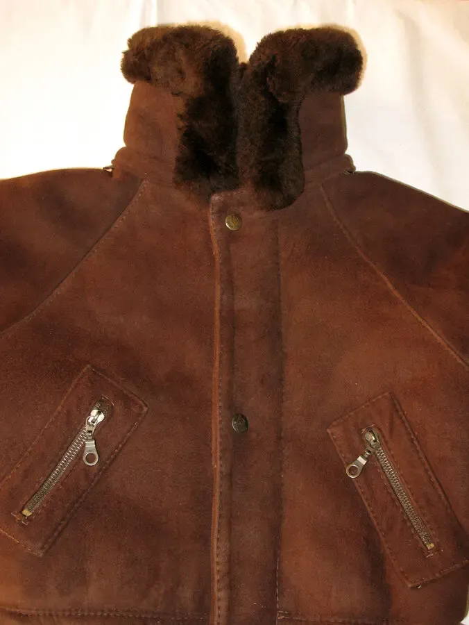 Дубленка детская 134 см кожаная куртка мальчика дублянка на меху зима 5